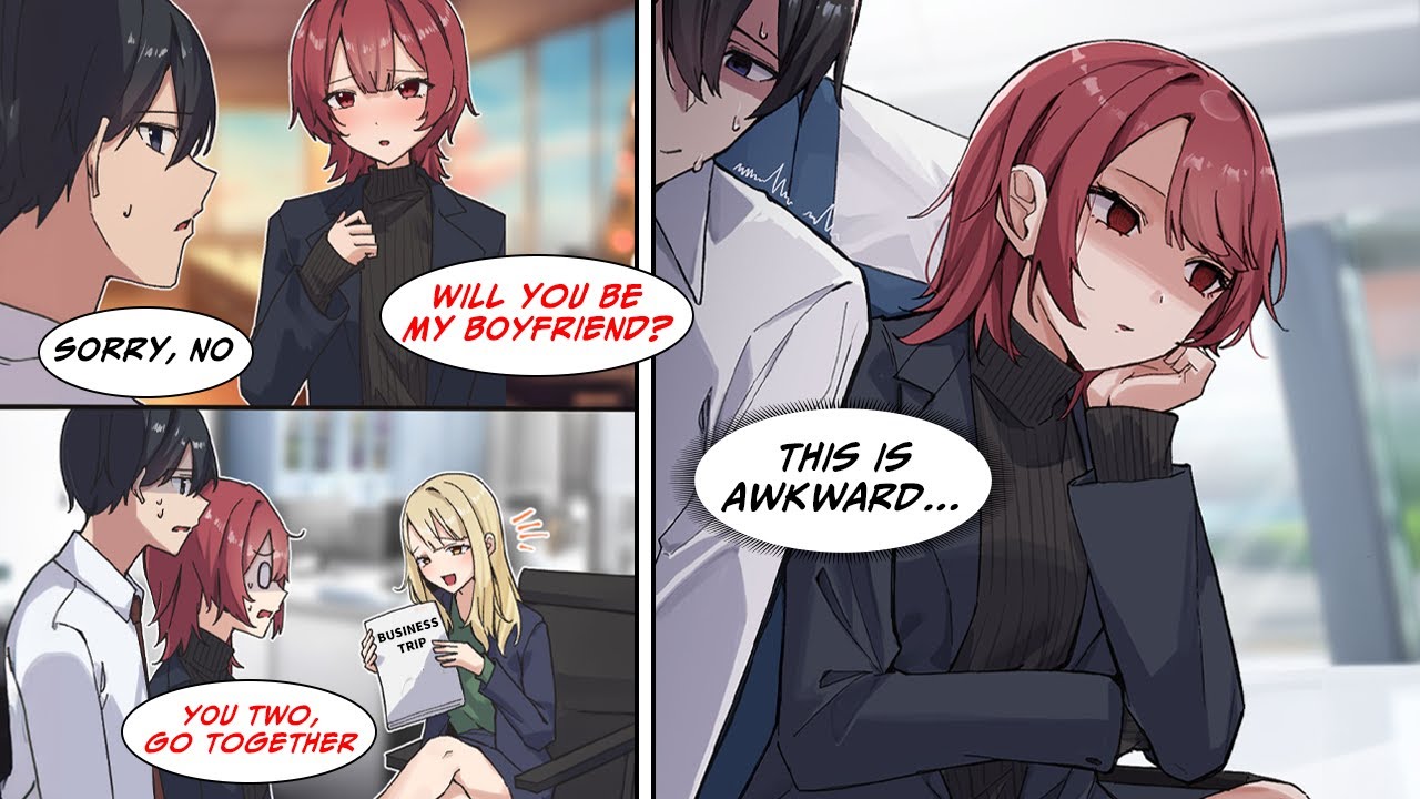 [Manga Dub] After I rejected my coworker, we were sent on a business trip together and... [RomCom]