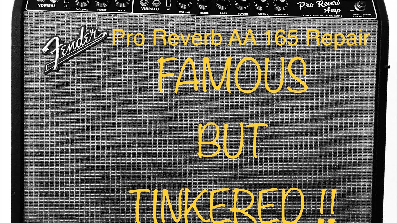Fender Pro Reverb Blackface Repair and Overhaul