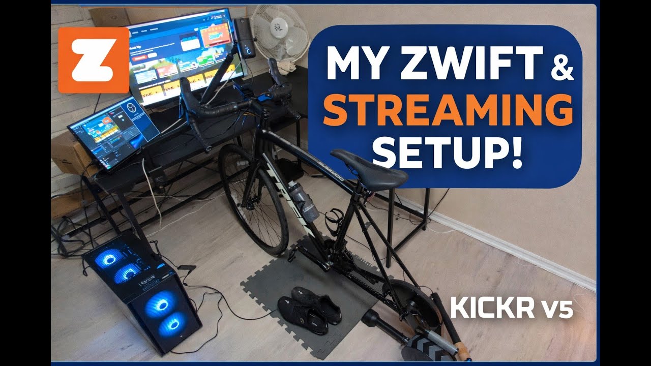 My Zwift & Streaming Setup | Beginner Indoor Cycling