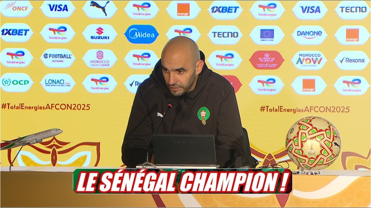 CAN 2025 FINALE -- Walid Regragui CDP
