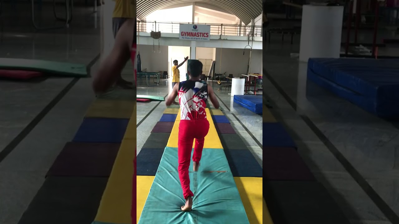 Flip and salto perfection 😇😍(mysore Sparks gymnastics)coach Raghav Aralikatti 