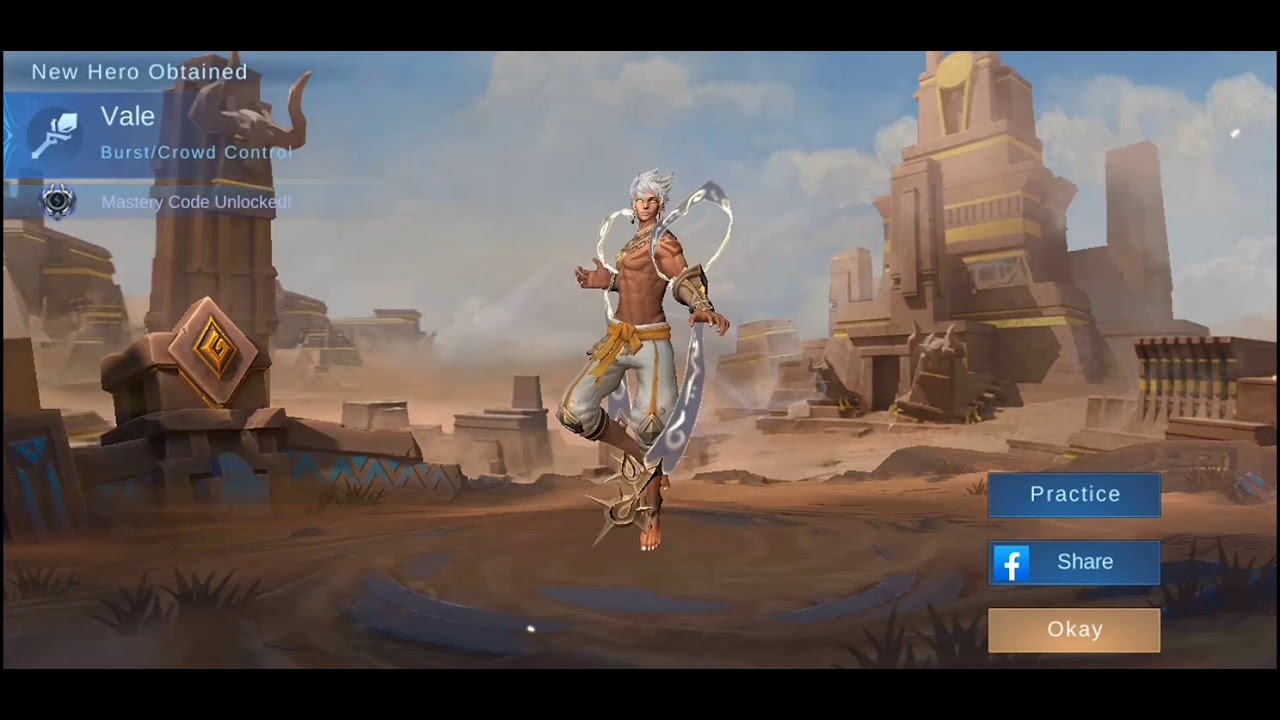New Hero Obtained in Mobile Legends Bang Bang: Vale