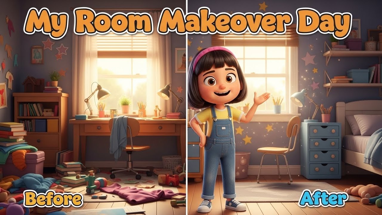 【Amy的中文小日常 #6】My Room Makeover Day | DIY Room Transformation for Kids!｜Room Makeover Challenge!