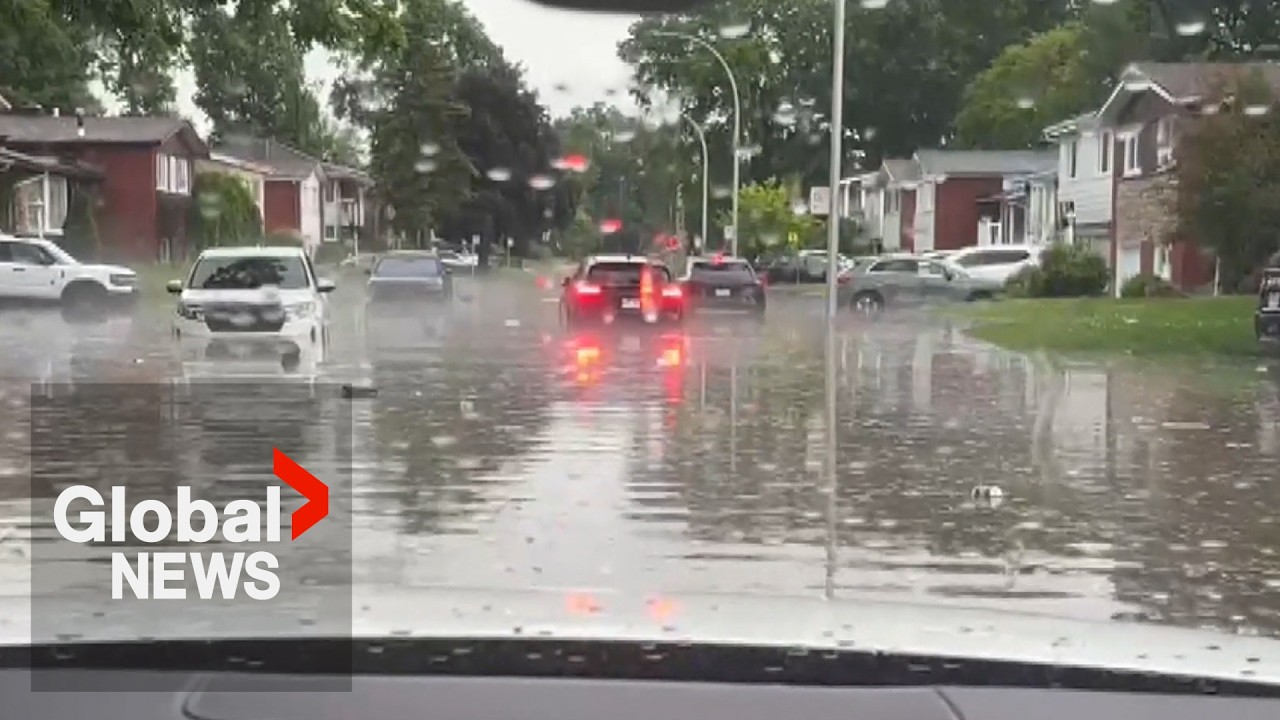 More than 100mm of rain falls on Montreal: floods homes, causes outages