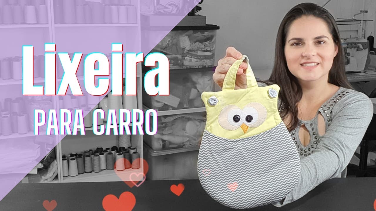 Lixeira para carro - Passo à passo