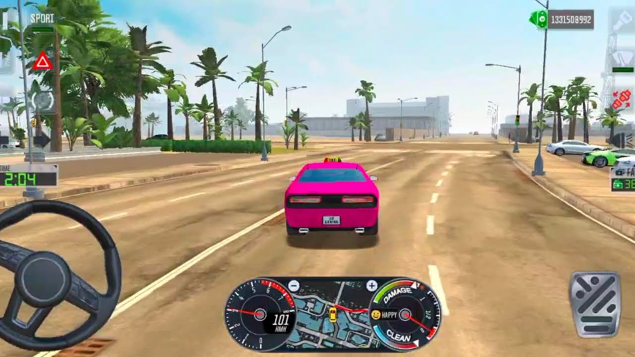 City Taxi Sim 3D - Realistic Car Driving Games Android iOS Gameplay #66