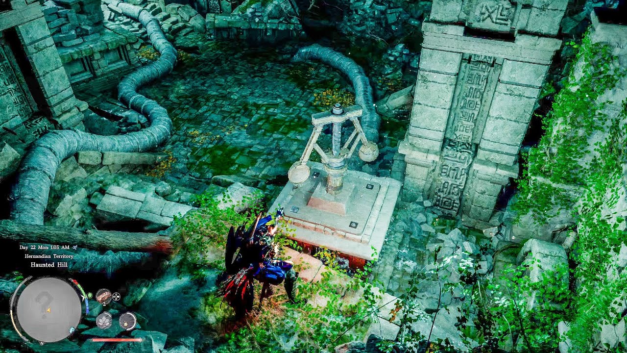 Haunted Hill Ruins puzzle Location - Crimson Desert