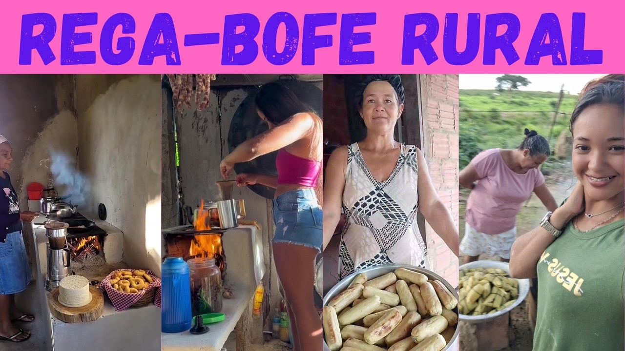 COMIDAS da RO&Ccedil;A no FOG&Atilde;O a LENHA. Comida de verdade caipira raiz.