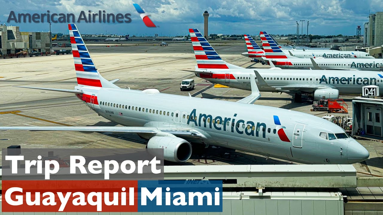 Vuelo de American Airlines • Guayaquil (GYE) - Miami (MIA) • AA658 • Boeing 737 MAX 8 • 4K