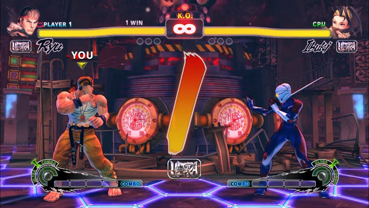 USF4 - Ryu Vs Ibuki (Mod Battle)