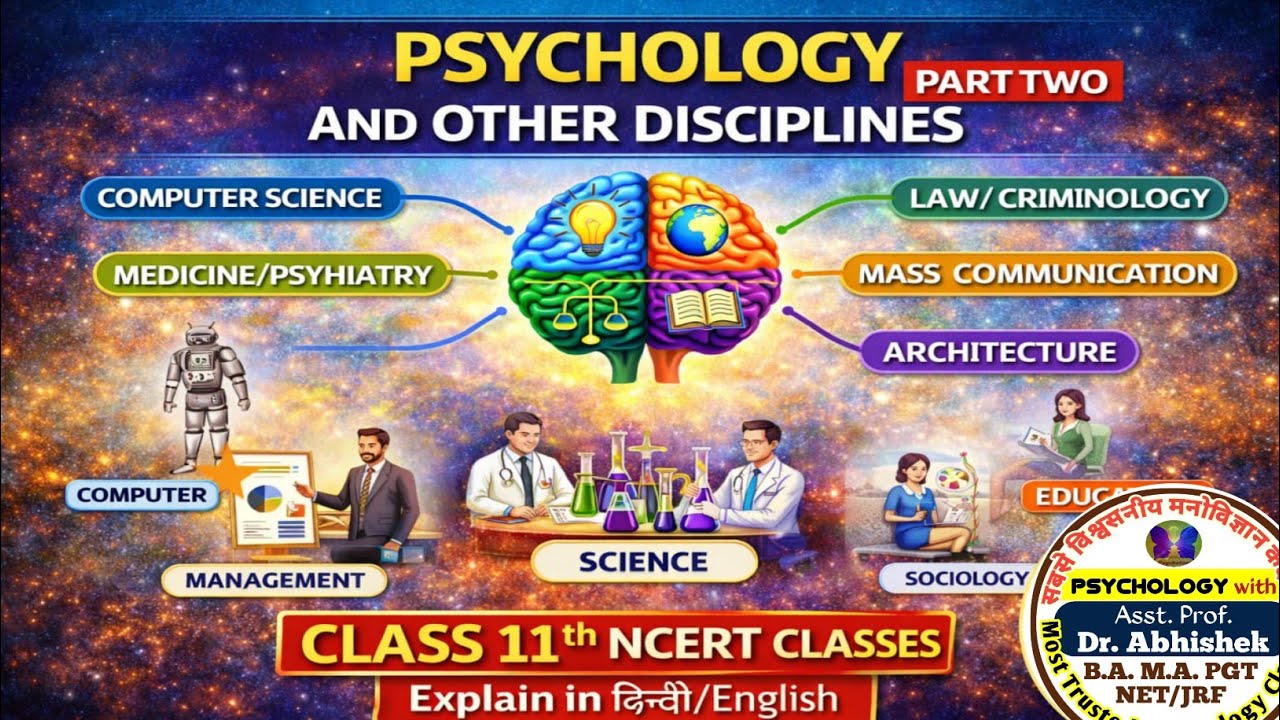 मनोविज्ञान का अन्य विषयों से संबंध (Part 2) | NCERT कक्षा 11 मनोविज्ञान