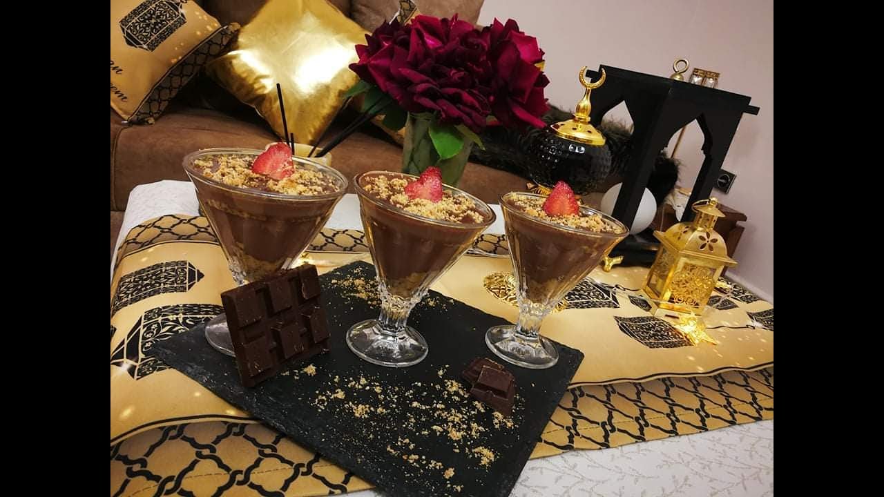 حضري اسهل تحلية في10 دقائق،كؤوس كريم ديسار ذوق الشكولا