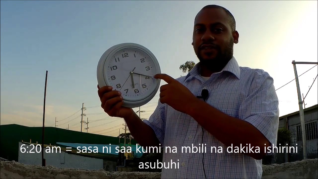 Telling time in Swahili