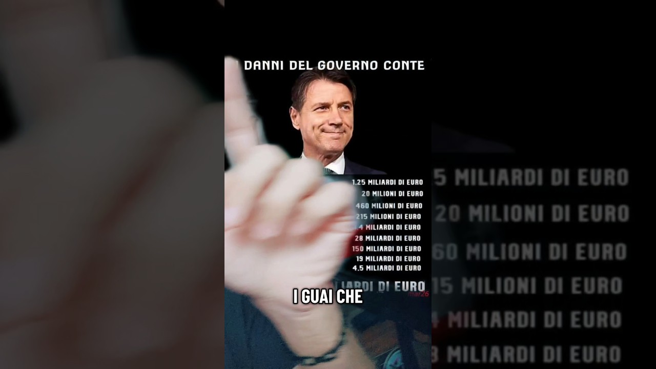 I danni del Governo Conte #politicaitaliana #SinistraItaliana #Movimento5Stelle