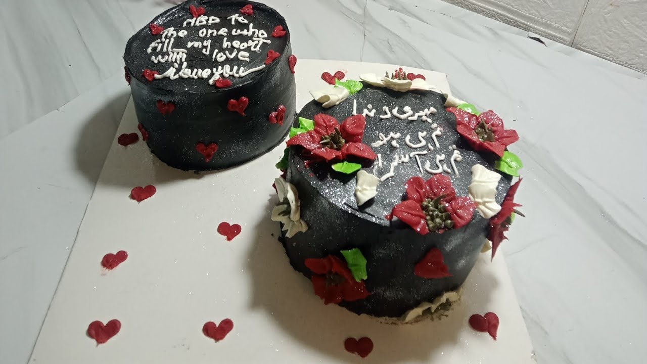 UNEDITED CAKE DECORATING Video 📸| Luxury black glitter cake|Butter cream Cake 🤤