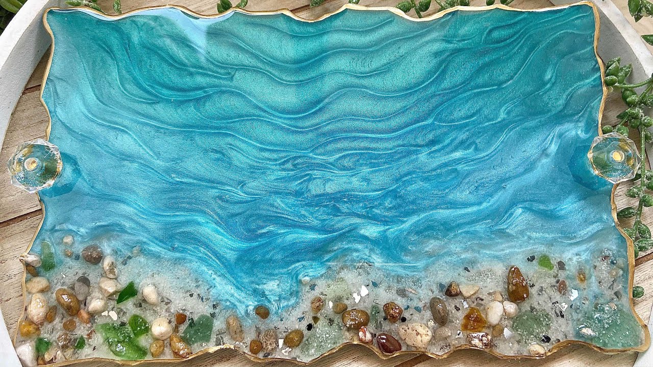 Can You Create Texture in Resin? Easy Resin Beach Tray Tutorial