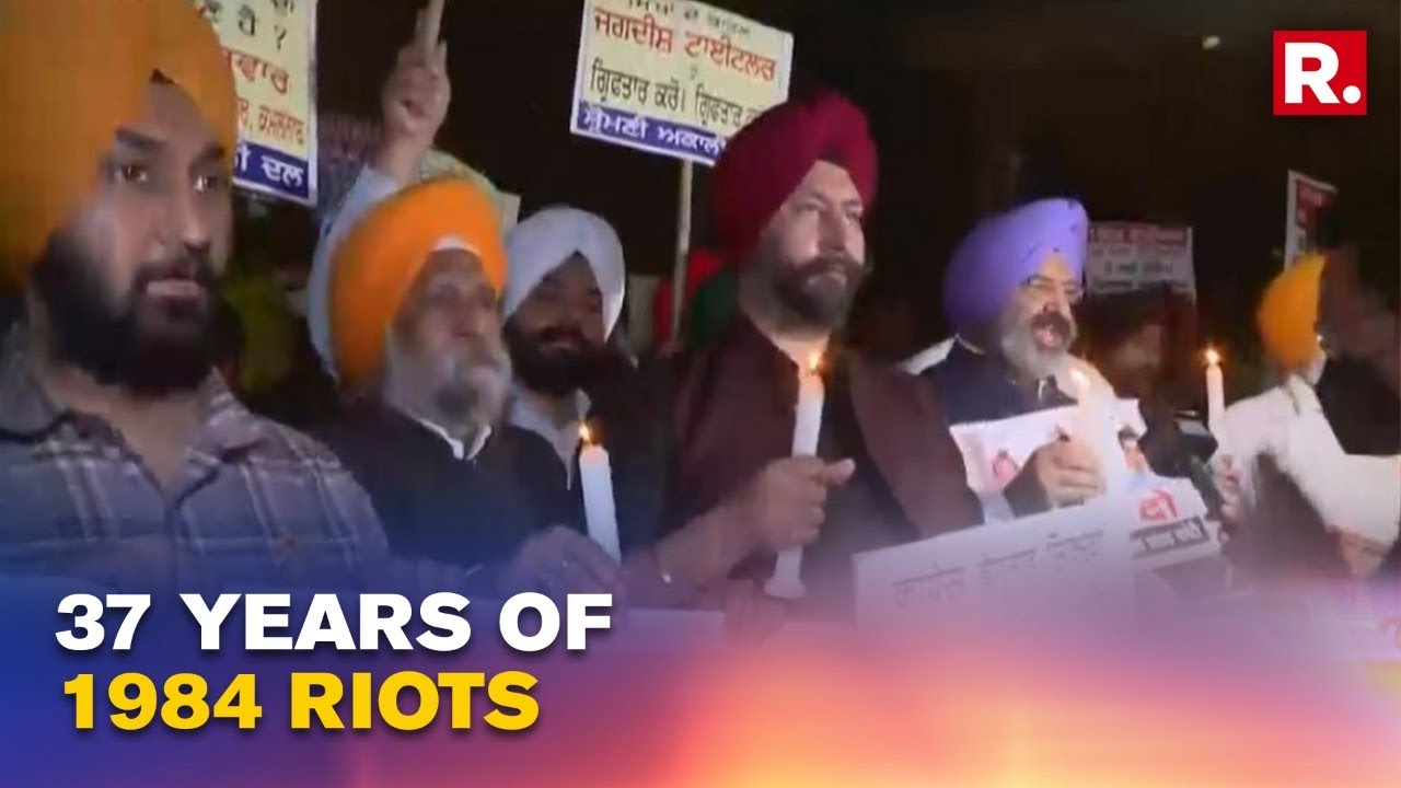 New Delhi: Akali Dal Stages Candlelight March To Mark 37 Years Of Anti-Sikh Riots