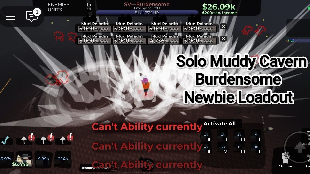 Solo Muddy Cavern Burdensome | World Tower Defense