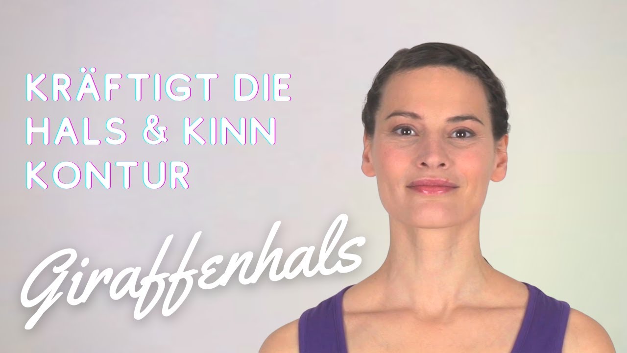 Gegen Doppelkinn, für eine schöne Halskontur I Fitness für dein Gesicht