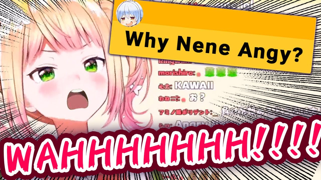 Nene Throws The Cutest Biggest Tantrum After Losing A Game 【ENG Sub/Hololive】