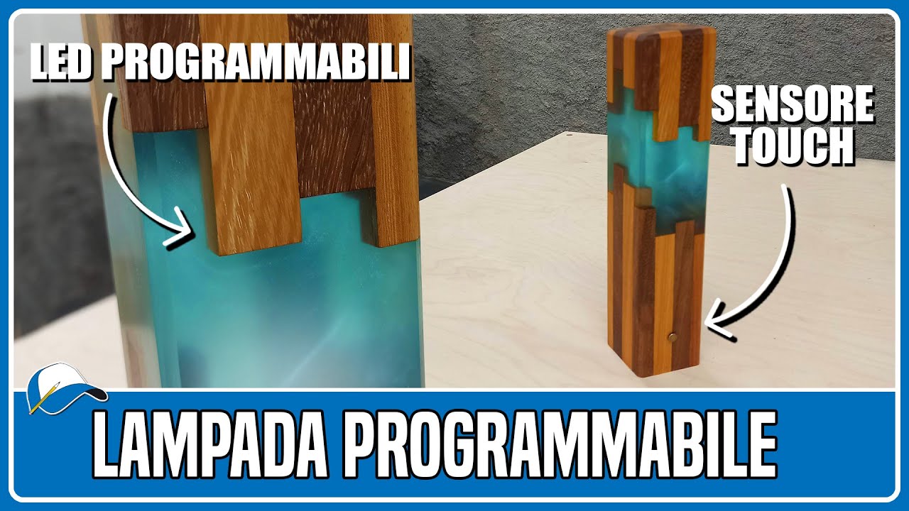 Lampada programmabile in legno e resina epossidica - Falegnameria - Fai da te