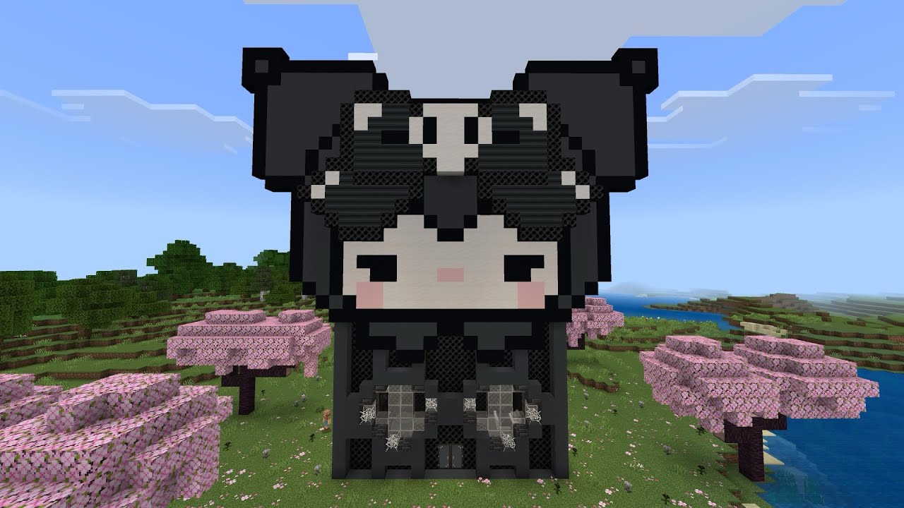 Kuromi gothic (minecraft) tutorial