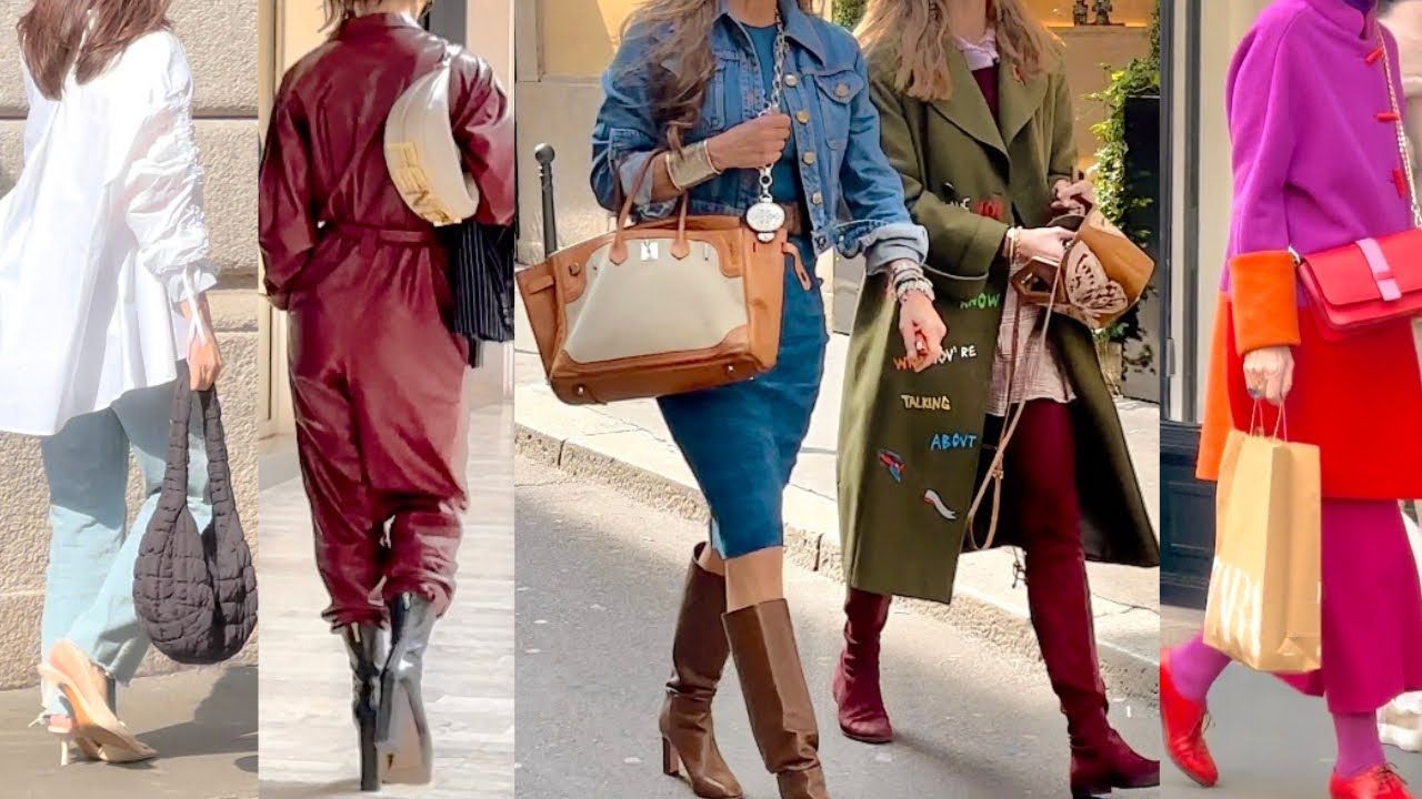 MILAN STREET STYLE 🇮🇹What is in fashion for Spring? 🌸#vanityfair #britishvogue #voguejapan