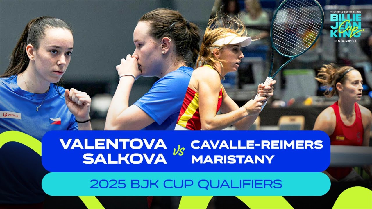 Valentova/Salkova (CZE) v Cavalle-Reimers/Maristany (ESP) | 2025 BJK Cup Qualifiers | Highlights