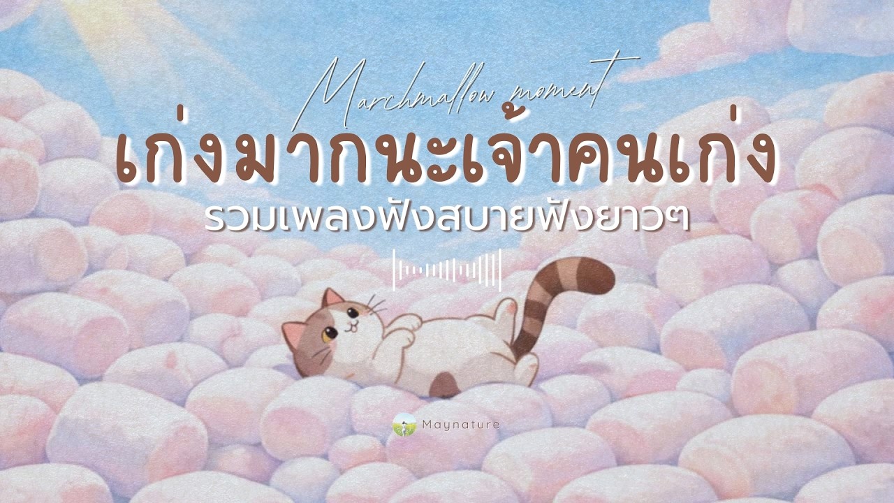 Longplay รวมเพลงฟังยาวๆ เก่งมากนะเจ้าคนเก่ง (Marshmallow Moment) | เพลย์ลิสต์เติม Positive Energy 🌈💖