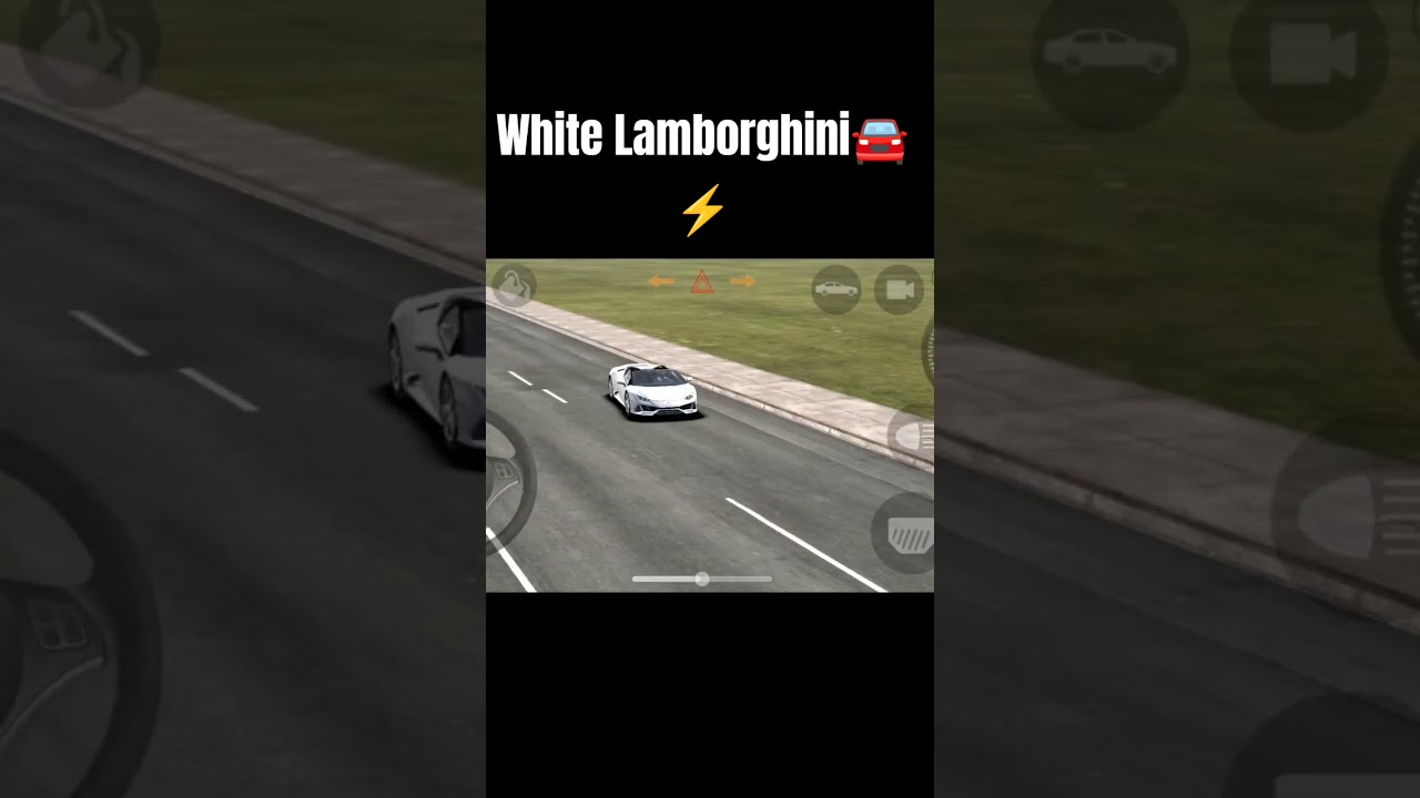 Game play with White lamborghini🚘 | Car simulator #music #audio #phonkmusic #gamingaudio