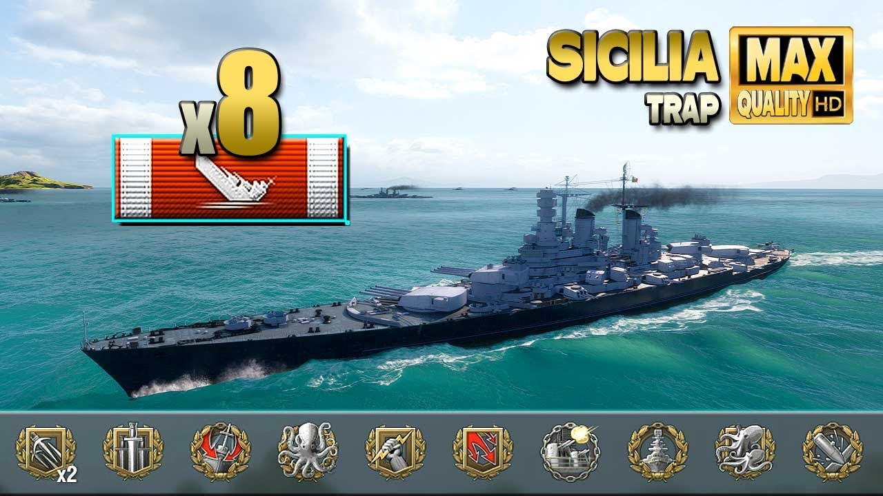 Battleship Sicilia: Excellent gaming - World of Warships