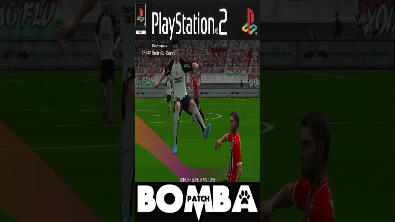 🔥INCR&Iacute;VEL BOMBA PATCH 2026 PS2 BRASILEIR&Atilde;O E EUROPEU 100% ATUALIZADO EDITOR FELIPE GAMEPLAY 16