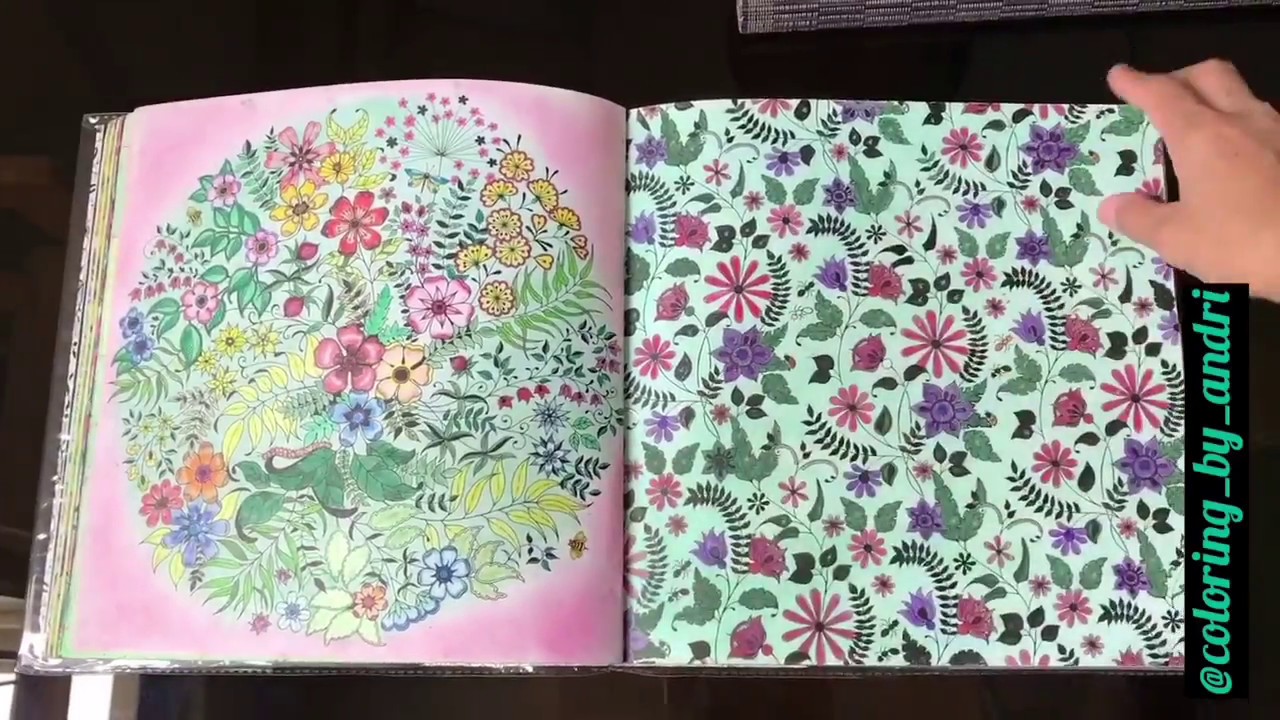 Secret Garden johanna basford coloring book (completed)