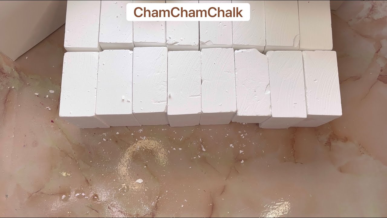 #ASMRMINUTECHALLENGE2023 🤍 | Testing New Chalk 🤗 | Cornstarch 🌽| Green 💚 Pigment