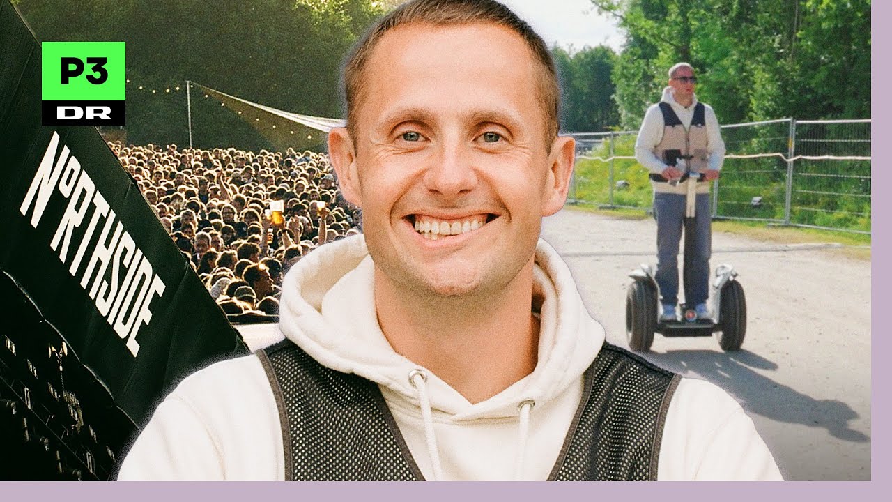 Med Benjamin Hav på segway-tur backstage på NorthSide!