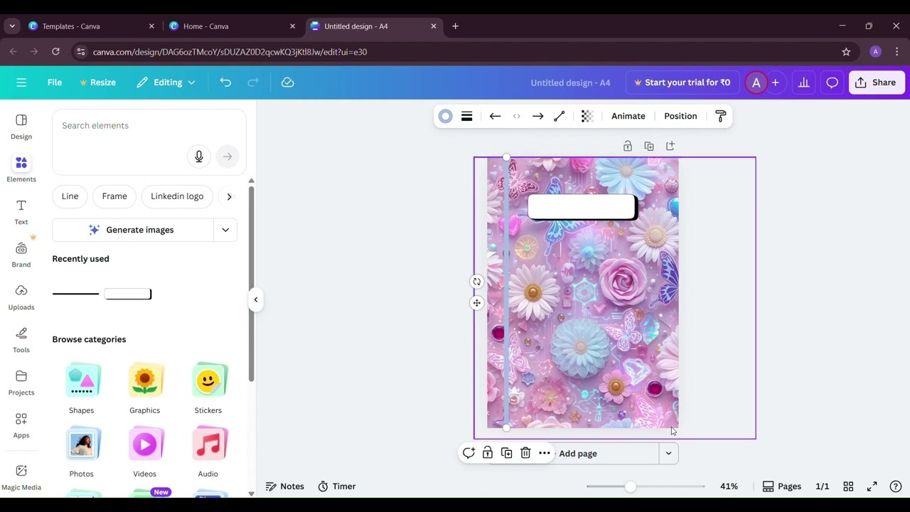 How to Make Aesthetic Notebook Pages in Canva | Easy Step-by-Step Tutorial