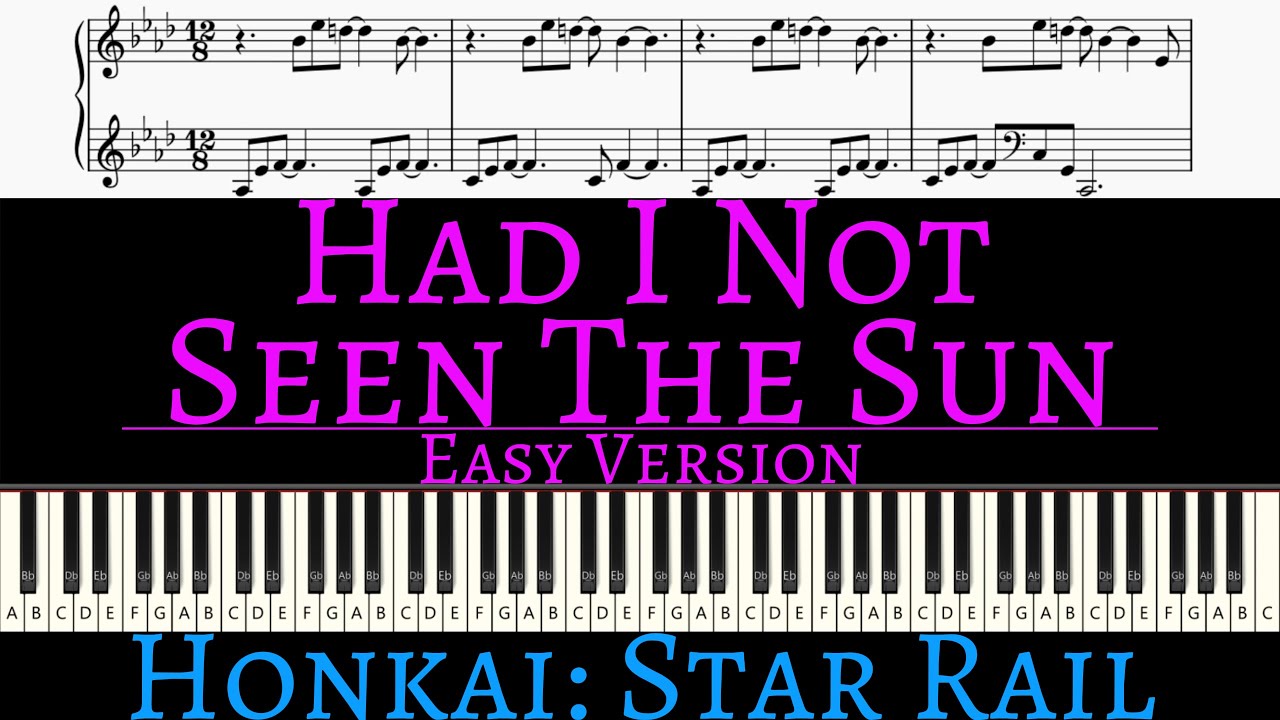 HOYO-MiX, Chevy - Had I Not Seen The Sun (From Honkai: Star Rail) | EASY piano cover by Pianotato