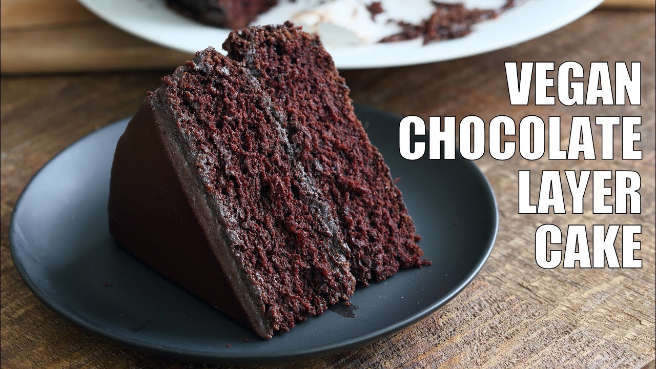 VEGAN CHOCOLATE CAKE WITH CHOCOLATE PEANUT BUTTER GANACHE | Vegan Richa Recipes