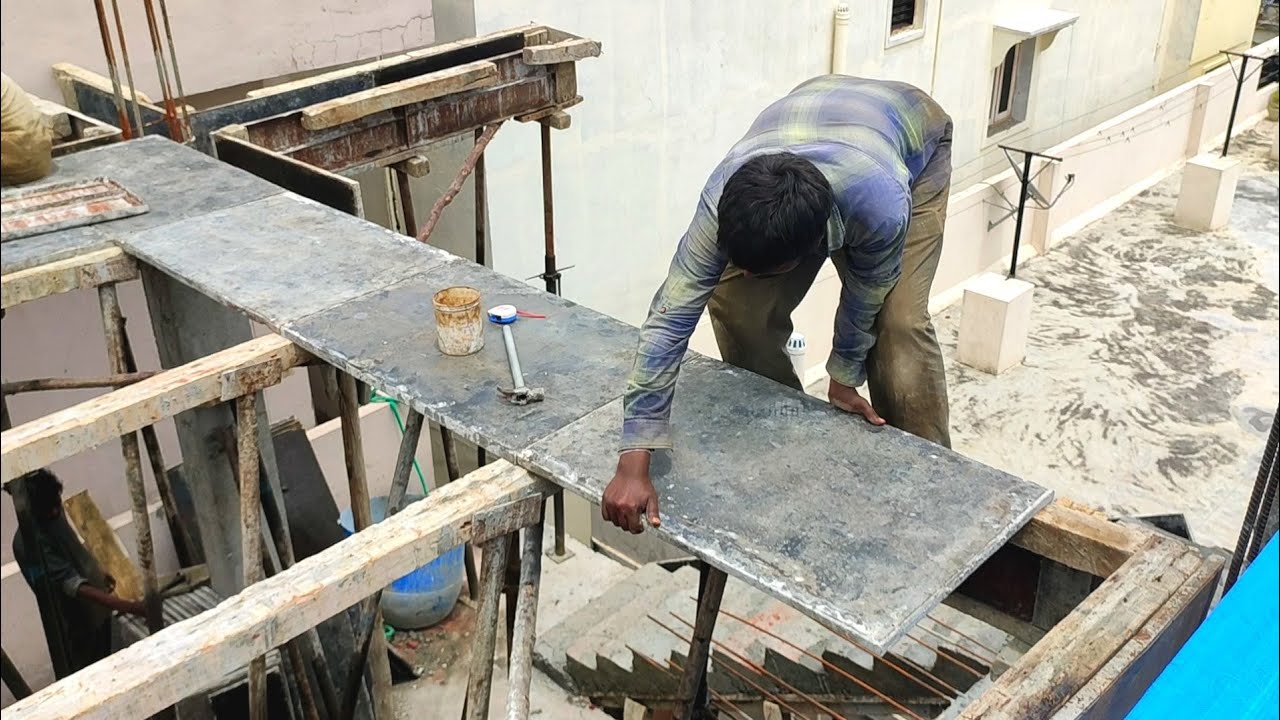 Indian Style Roof Centring Work// Concrete Slab Construction Work// {143}
