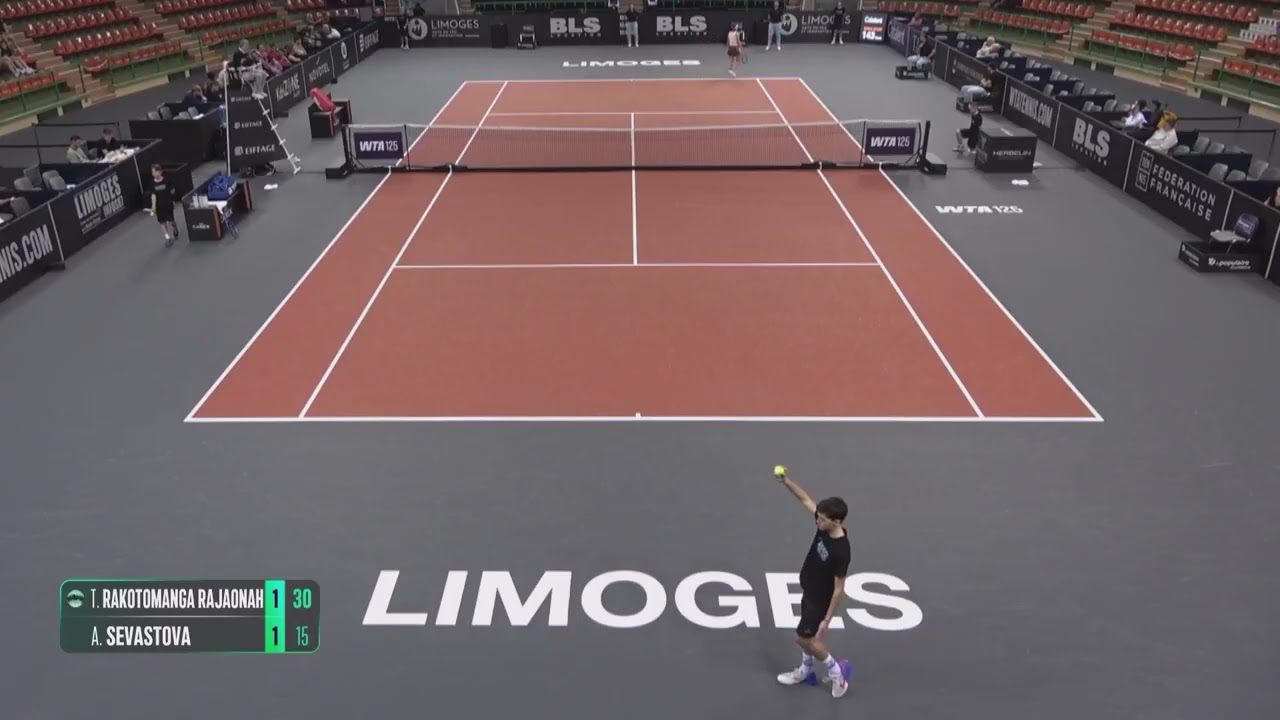 Tiantsoa Rakotomanga Rajaonah (FRA) vs Anastasija Sevastova (LAT) // 7-5 4-6 6-3 / W125 Limoges / R2