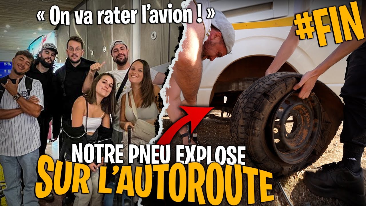 On crève un pneu sur l'autoroute en Afrique du Sud (on va rater l'avion) 