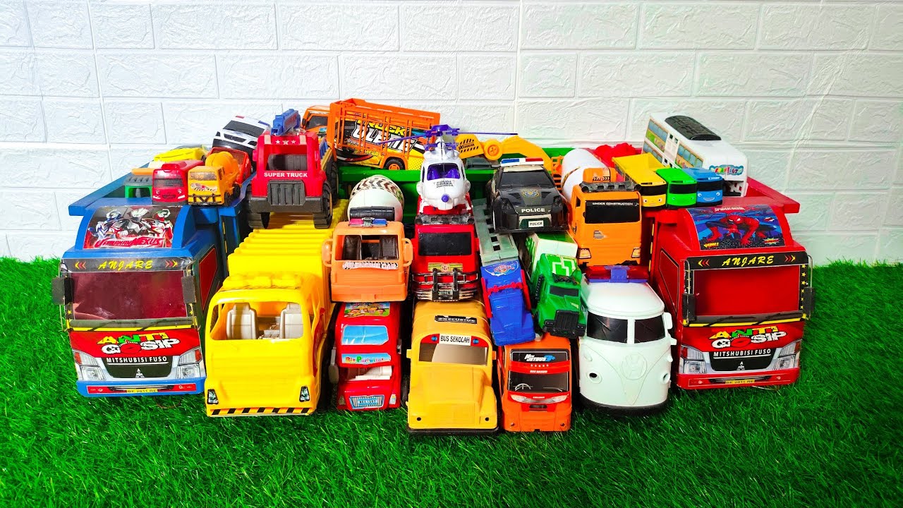 Mobil Mobilan Truk Oleng , Mobil Truk Molen, Mobil Balap, Truk Pasir, Excavator, Mobil Roket, Damkar