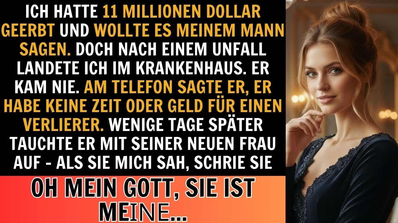 Ich überlebte einen Unfall, nach 11 Mio.Erbe.Als die neue Frau meines Mannes mich sah, schrie sie...