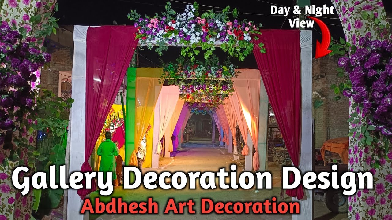 Gallery Decoration Design | simple and easy way me decoration ☺️ | Abdhesh Art Decoration || 