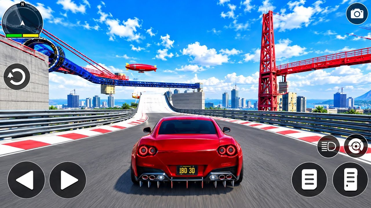 GTA V Mega Ramp Mobile Gameplay | Extreme Car Stunts 🚗🔥