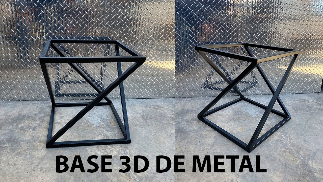 Mesa Minimalista de Metal|| Base 3D de Metal