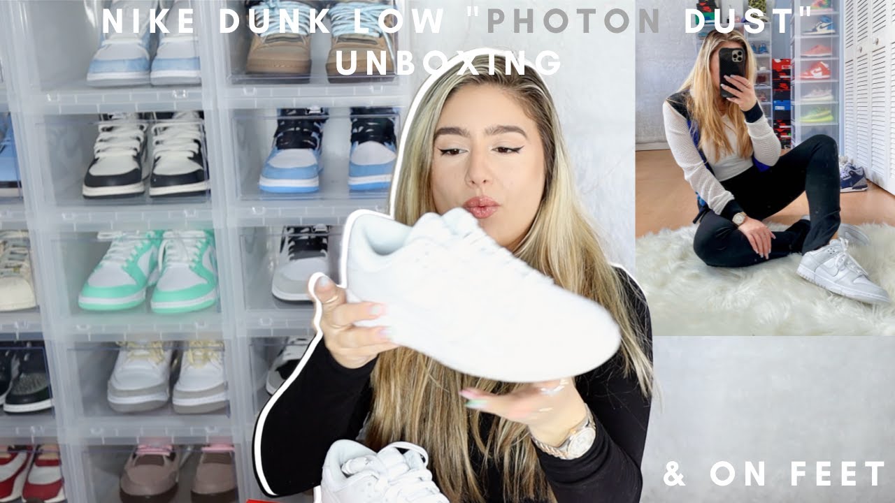 NIKE DUNK LOW “PHOTON DUST” UNBOXING In Hand Up Close Look On-Feet & Review