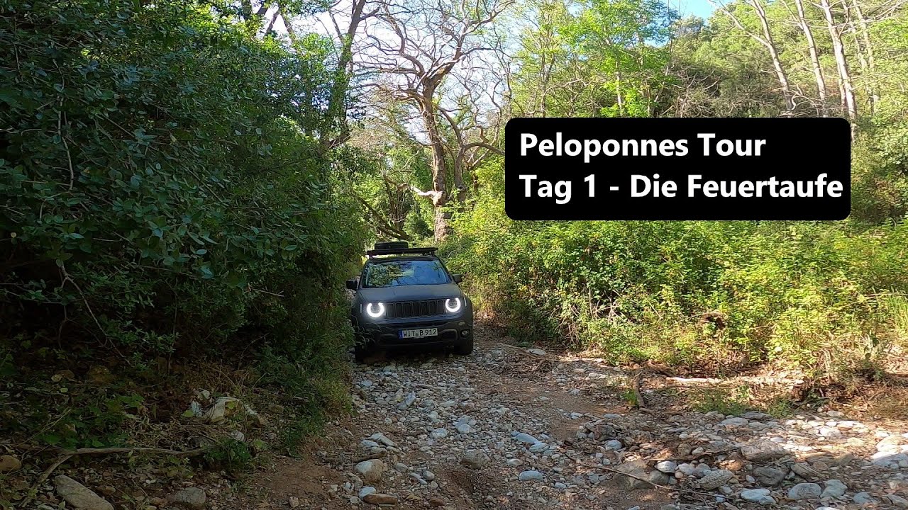 Peloponnes Tour mit dem Jeep Renegade Trailhawk - Die Feuertaufe