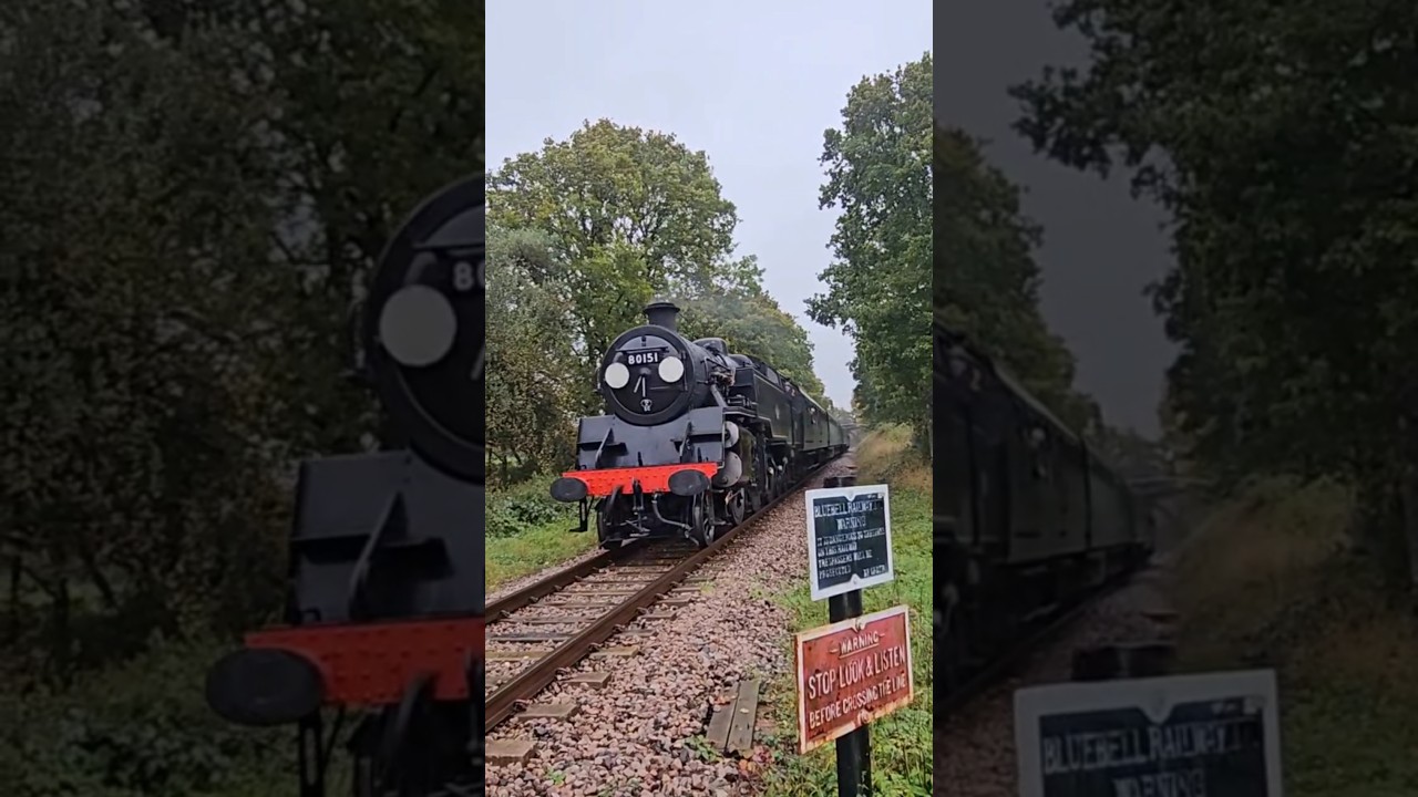 Class 4MT Tank 80151 on the Bluebell Railway #4mt #class4tank #80151 #bluebellrailway #stormashley