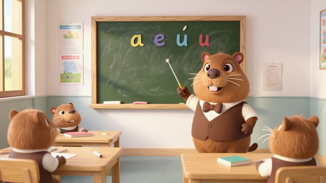 ¡Canta y Aprende las Vocales con Capibaras! | Video Musical Infantil #cancionesparaniños 